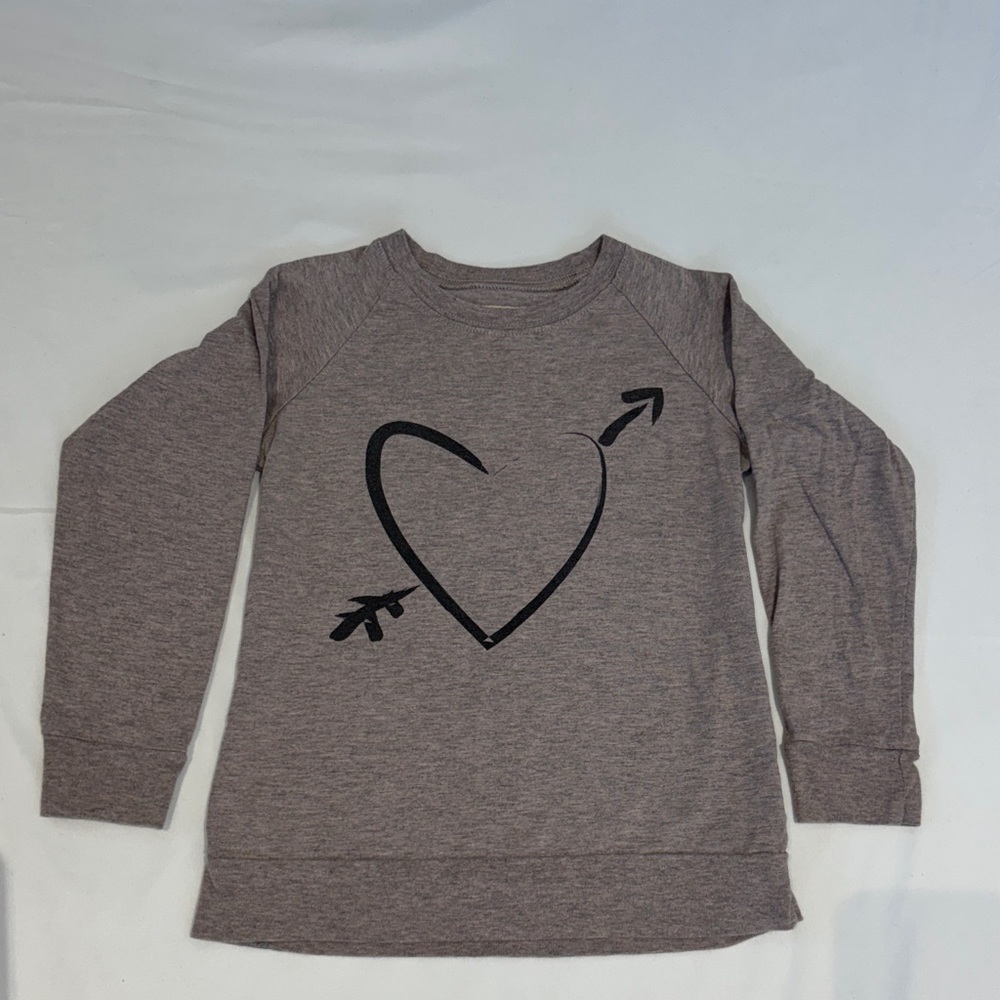 Kids' Heart Arrow Graphic Long Sleeve Tee